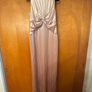 Adrianna Papell Blush velvet Maxi Dress